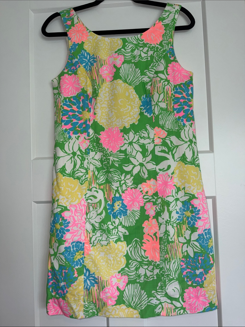 Lilly Pulitzer Cathy Shift Dress Hibiscus Stroll